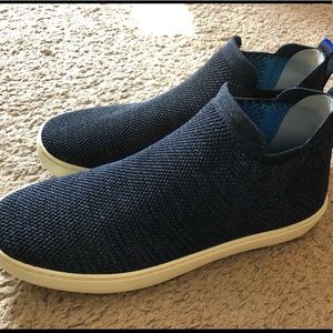 Rothy’s Metallic Lattice Stitch Chelsea Boots